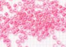 Бисер Япония круглый 11/0 10 г 0971 хрусталь/розовый неон матовый, окрашенный изнутри