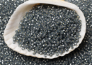 Бисер Япония MIYUKI Seed Beads 15/0 5г 1657 окрашенный серый полуматовый серебряная линия внутри