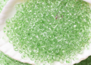 Бисер Чехия круглый 10/0 50 г 01261 прозрачный бледный светло-зеленый зольгель окрашенный