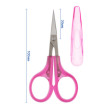 Ножницы " Gamma" ROS- 02 для рукоделия в блистере 100 мм розовые