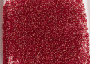 Бисер Япония MIYUKI Seed Beads 15/0 5г 0011 рубин серебряная линия внутри