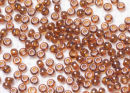 Бисер Чехия круглый 10/0 50г 16110 прозрачный коричневый блестящий